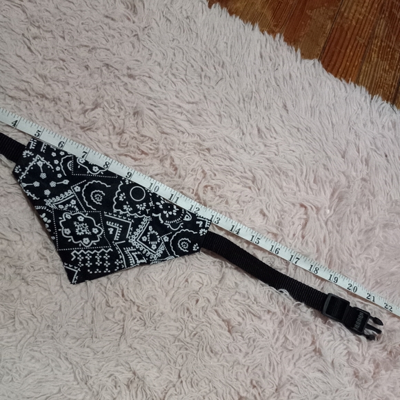 Cutest bandana puppy dog collar! Sz SM pink & sz L black! Leash D-ring collar - Picture 8 of 10